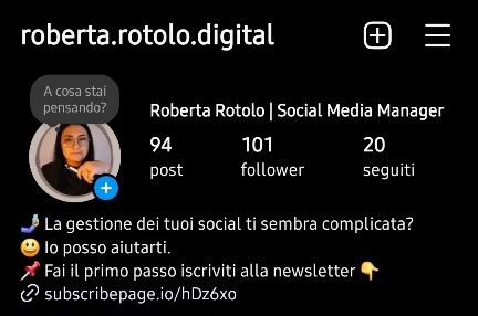 Ottimizzazione profilo Instagram