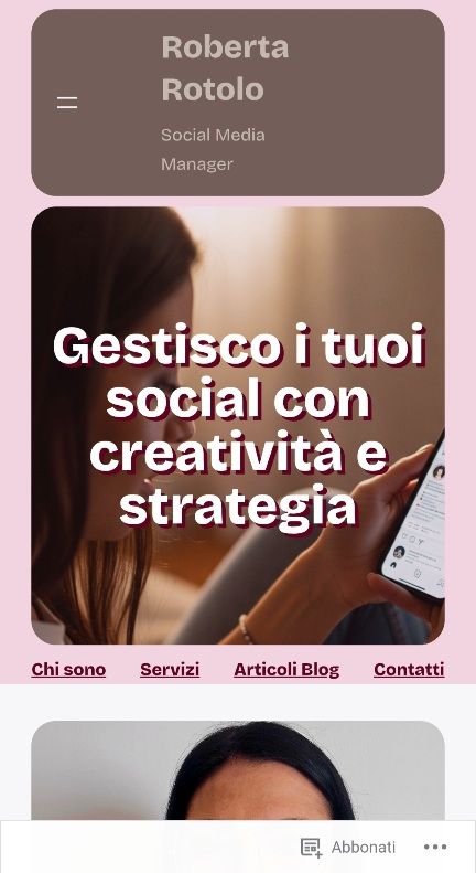 Landing Page - Roberta Rotolo