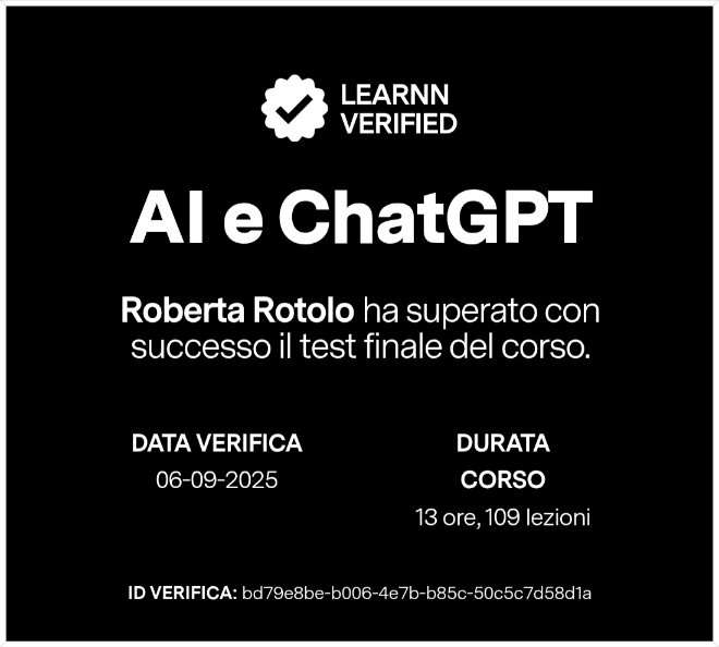 AI e ChatGPT - Roberta Rotolo